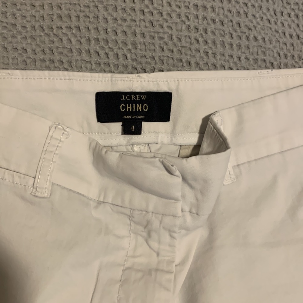 White J.Crew Chino Shorts - Picture 2 of 3